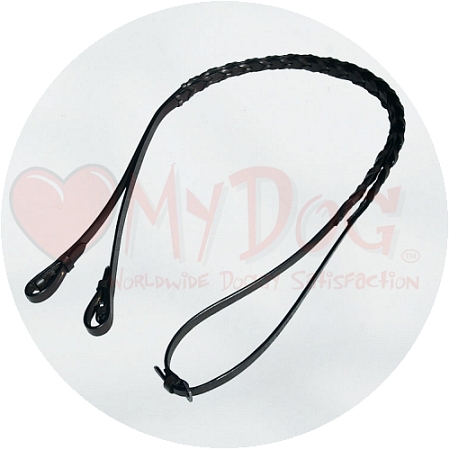 Audenham Black English Bridle Leather Laced Handcrafted Horse Reins16mm (5/8 inch)